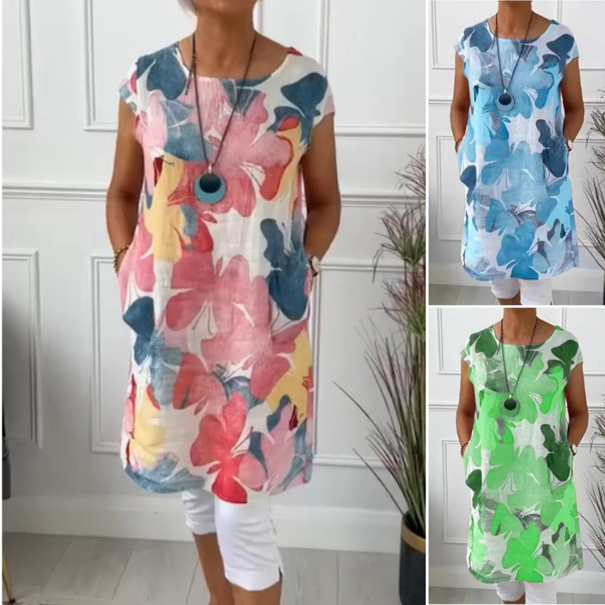 Anita | Elegante ronde hals jurk
