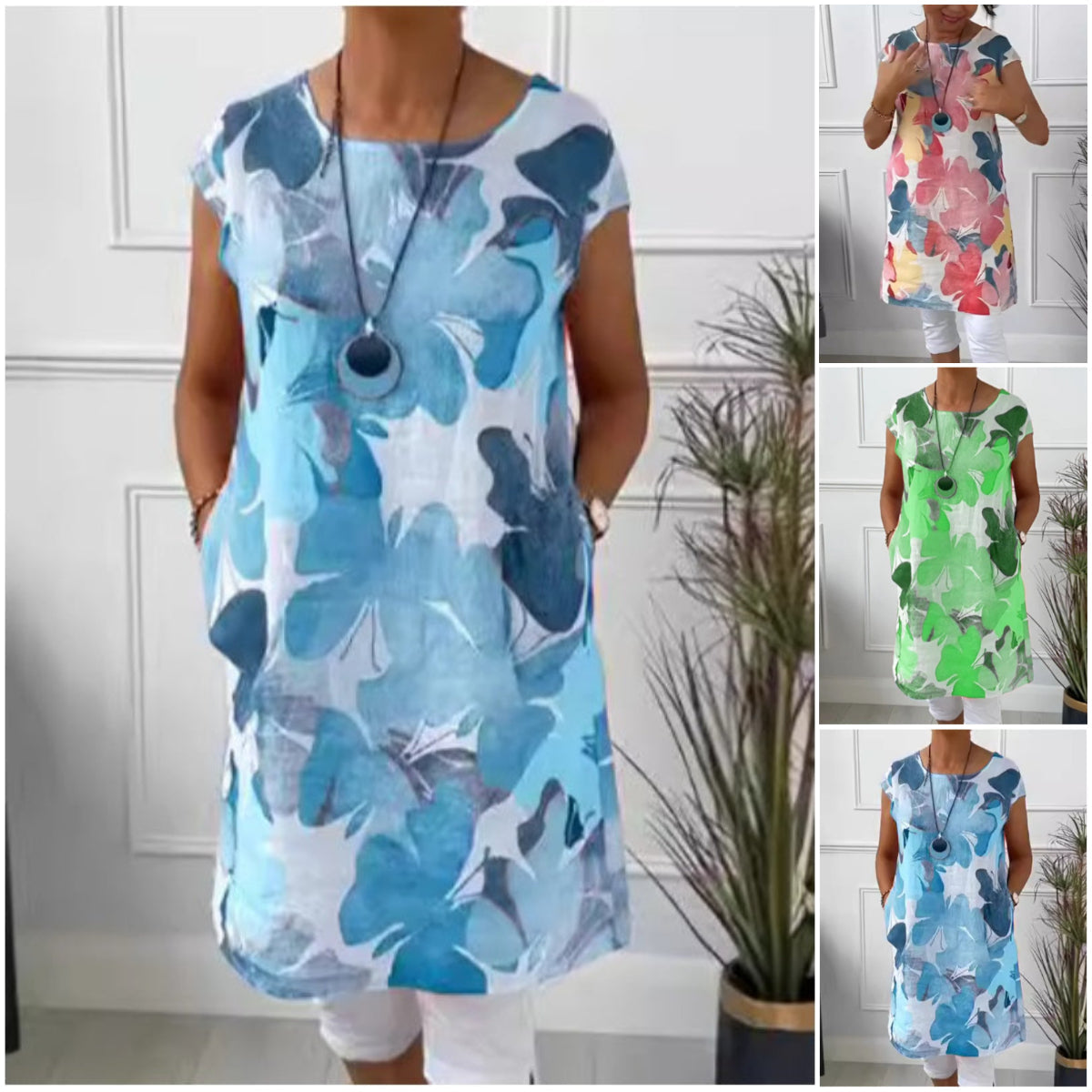 Anita | Elegante ronde hals jurk