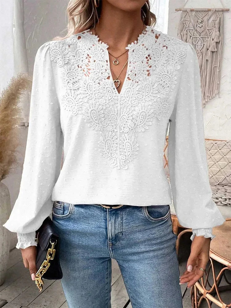 Clementine | Elegante blouse met V-hals