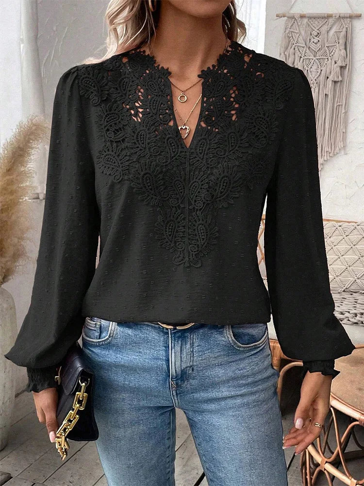 Clementine | Elegante blouse met V-hals