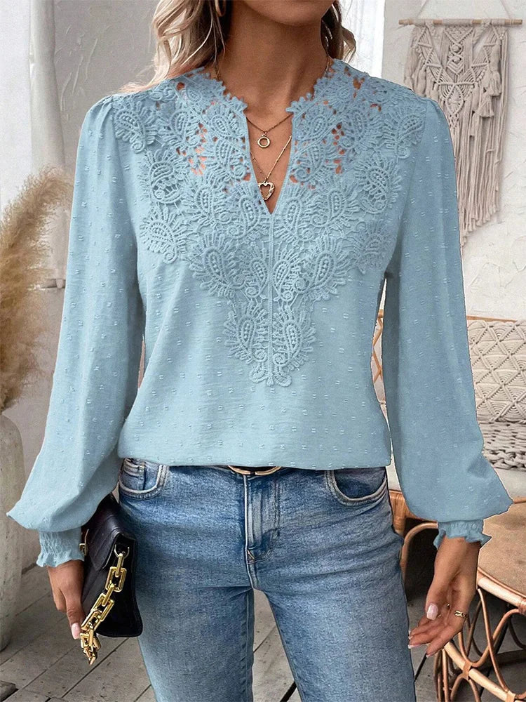 Clementine | Elegante blouse met V-hals