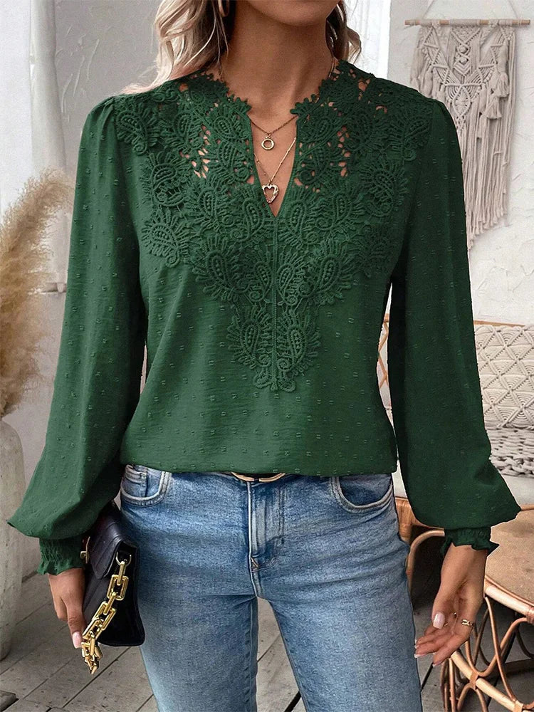 Clementine | Elegante blouse met V-hals