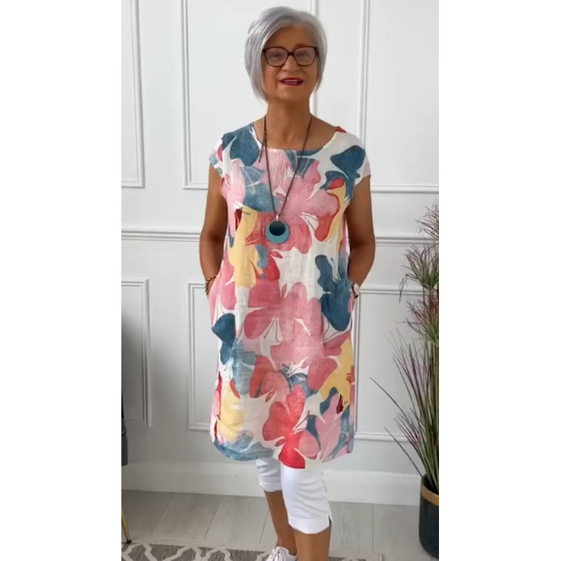 Anita | Elegante ronde hals jurk