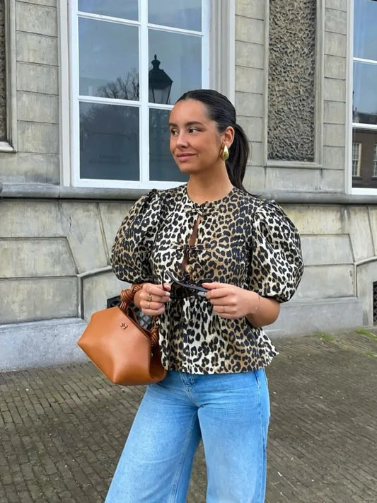 Cynthia | Luipaard top